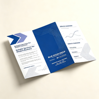 Folleto Tríptico Impreso Personalizado, Folleto Corporativo para Introducción de Marca Empresarial, Marketing para Ferias Comerciales