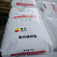 KUNLUN PP L5E89 Granulés de polypropylène vierge homopolymère de qualité alimentaire pour moulage par injection, haute résistance, MFI 3.5, 25 kg/sac
