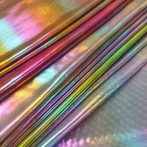 Tissu holographique solide, brillant, métallique, arc-<span class=keywords><strong>en</strong></span>-ciel, symphonie, prêt à être expédié, <span class=keywords><strong>en</strong></span> stock - Product Image 6