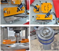 Machine de découpe de métal d'angle de poinçonnage et de cisaillement combinée ferronnier hydraulique multifonctionnel série Q35Y