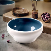Bol en mélamine bleu neuf, petit et rond, réutilisable, personnalisable, écologique, pour fêtes – Fournisseur direct usine