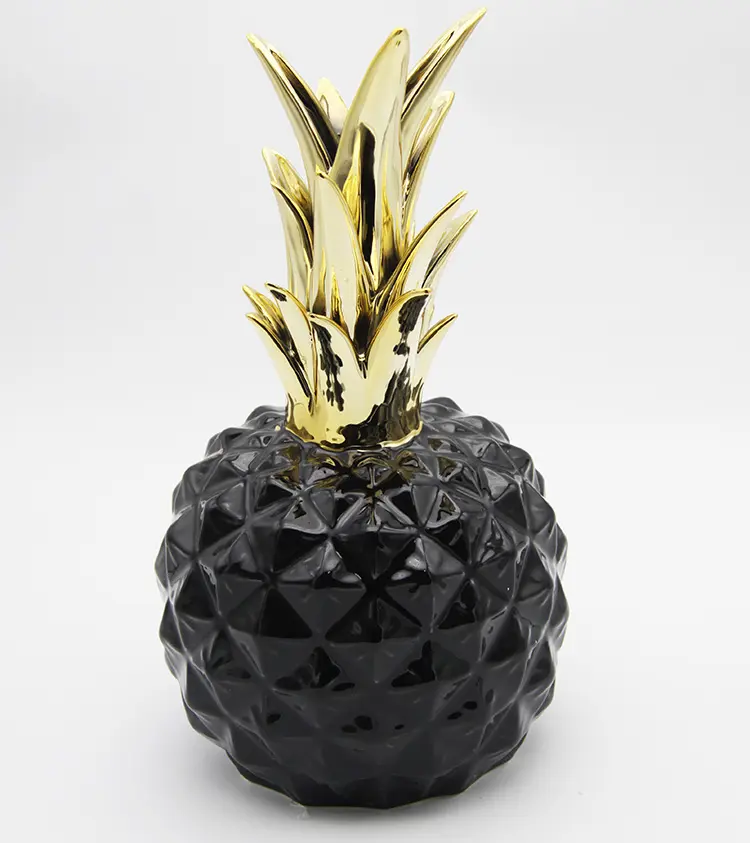 Хрустальная декоративная ваза с ананасами, Креативные аксессуары для украшения дома
