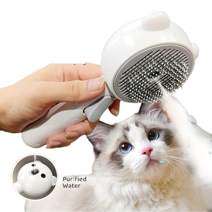 Spazzola autopulente per la toelettatura degli animali domestici con funzione Spray Fine per la toelettatura dei cani realizzata in plastica resistente - Product Image 2