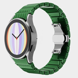 Braccialetto di lusso in fibra di carbonio per <span class=keywords><strong>Samsung</strong></span> Galaxy <span class=keywords><strong>watch</strong></span> <span class=keywords><strong>4</strong></span> cinturino per Huawei <span class=keywords><strong>Watch</strong></span> Gt 3 cinturino intelligente in fibra di carbonio - Product Image 3