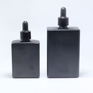 Manufacture Supplier Matte Black Frosted15ml 30ml 50ml 100ml Glass Serum <b>Dropper</b> Eye Essential Oil <b>Bottle</b> - Product Image 2