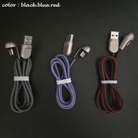 3A Android smartphone chargeant les données serpent en forme de U jouer conception de coude de jeu câbles USB Type C