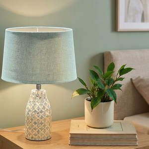 Lámpara de Mesa Eléctrica de Nácar al por Mayor, 3500K Blanco Cálido, E27, LED Regulable, Base de Bambú, Iluminación Artesanal Premium con Incrustaciones de Concha - Product Image 3