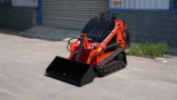 Tondeuse à gazon à chenilles en caoutchouc monocylindre à essence industrielle autopropulsée télécommandée robot tondeuse à gazon boîte à herbe