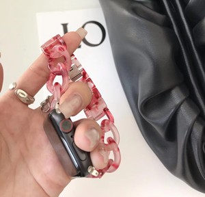 <span class=keywords><strong>Correa</strong></span> de Plástico Estilo Cadena de Resina para <span class=keywords><strong>Apple</strong></span> <span class=keywords><strong>Watch</strong></span> <span class=keywords><strong>41mm</strong></span> 45mm 49mm, Brazalete para iWatch Series SE 6 5 4 3 2 1 - Product Image 5