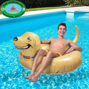 Flotador Inflable de PVC con Forma de Perro para Diversión Acuática en Fiestas de Verano - Product Image 1