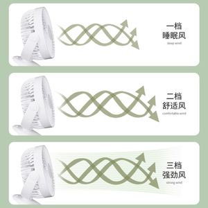 Mini ventilateur USB rechargeable, à clipser, portable, silencieux, avec moteur DC, alimenté par batterie, pour dortoir - Product Image 5