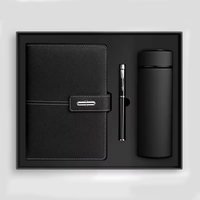 Ensemble cadeau d'entreprise personnalisé en cuir PU, carnet A5, vente en gros, articles cadeaux d'affaires promotionnels de luxe, carnet avec stylo