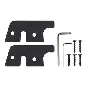 Kit de reparación de visera solar para Jeep Wrangler JK Gladiator, aluminio negro, 11,5 cm x 5 cm, pieza de techo Dh-1088-Bk - Product Image 2