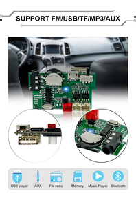 2*10W amp DC 3.7V-5V âm thanh chất lượng cao với BT <span class=keywords><strong>USB</strong></span> TF bảng khuếch đại công suất máy nghe nhạc MP3 loa không dây Mô-đun giải mã - Product Image 4