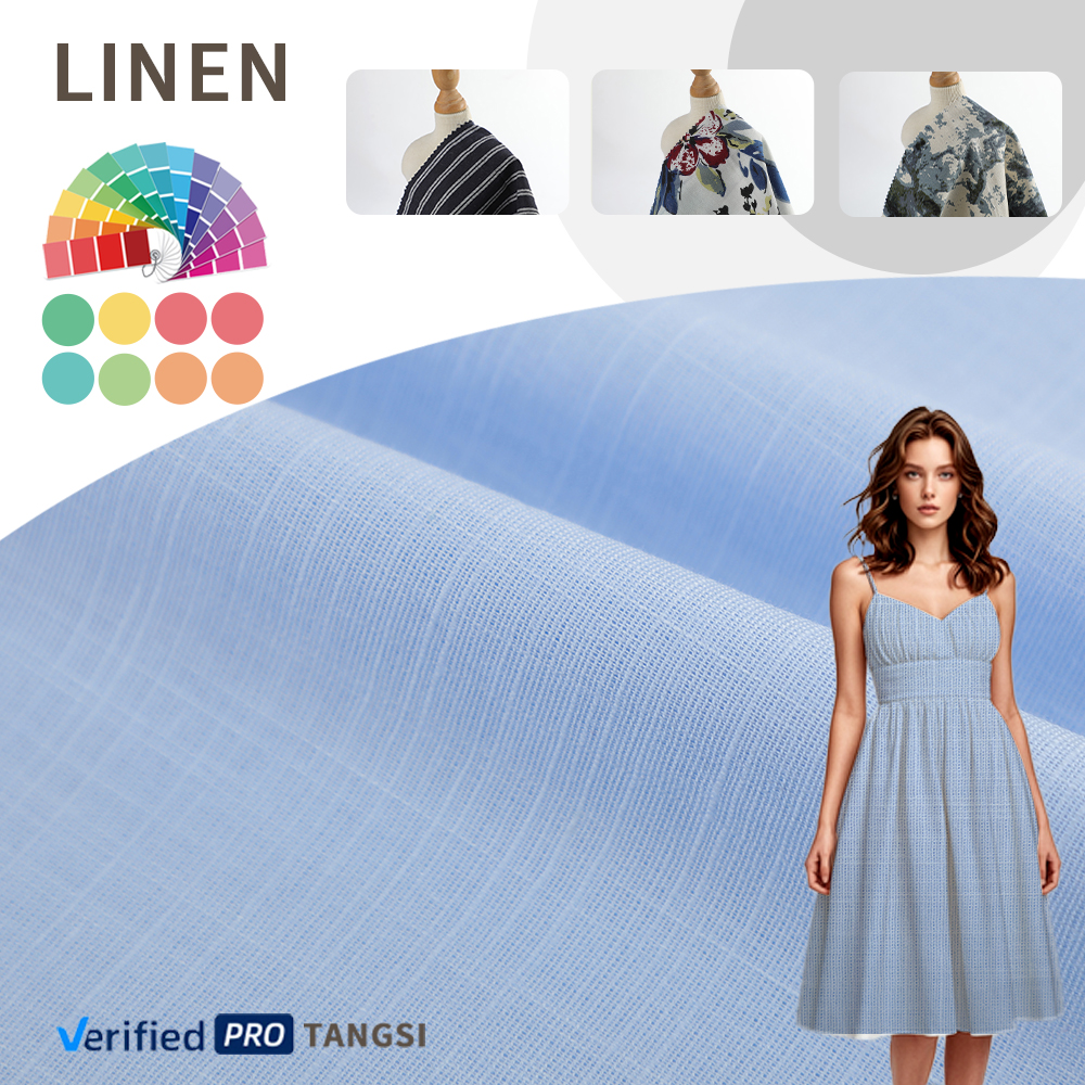 High Quality Organic Flannelette Plain Woven Autumn and Winter Solid Color Dress Cotton Cloth Fabric for Garments