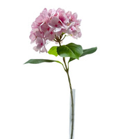 Ornement de jardin de haute qualité en forme d'hortensia imprimé en 3D, bleu, aspect réaliste, 23,6 pouces, pour mariage et décoration printanière