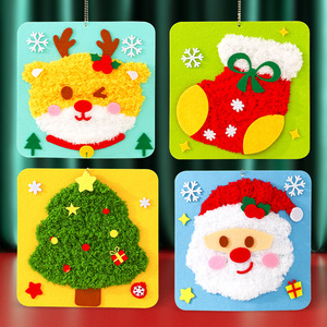 Regalo di <span class=keywords><strong>natale</strong></span> per bambini tessuto Non tessuto per cucire asilo creativo Kit materiale artigianale artigianale <span class=keywords><strong>natale</strong></span> - Product Image 4
