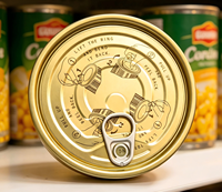Couvercles de boîtes de conserve de qualité alimentaire à ouverture facile 401 #   Couvre-boîtes en fer blanc EOE de 98,9 mm