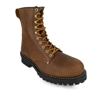 מגף לוגר עם סוליית גומי, עור בקר, מגן פלדה לאצבעות - Product Image 4