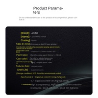 Kit d'agent de durcissement pour vernis acrylique automobile AOAO, transparent, haute brillance, haute dureté, peinture spéciale pour appareils électroménagers, séchage rapide, Chine continentale