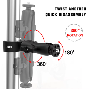 Support <span class=keywords><strong>de</strong></span> fixation pour caméra d'action avec vis 1/4 pouce, rotation à 360 degrés, réglable, pour DSLR/GoPro <span class=keywords><strong>Hero</strong></span> 13 12 11/Insta360/DJI Osmo 6 5 4 3 - Product Image 2