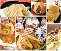 Offre Spéciale professionnel 5 pièces bulle Commercial électrique poisson en forme de gaufrier automatique Taiyaki gâteau Machine tout neuf