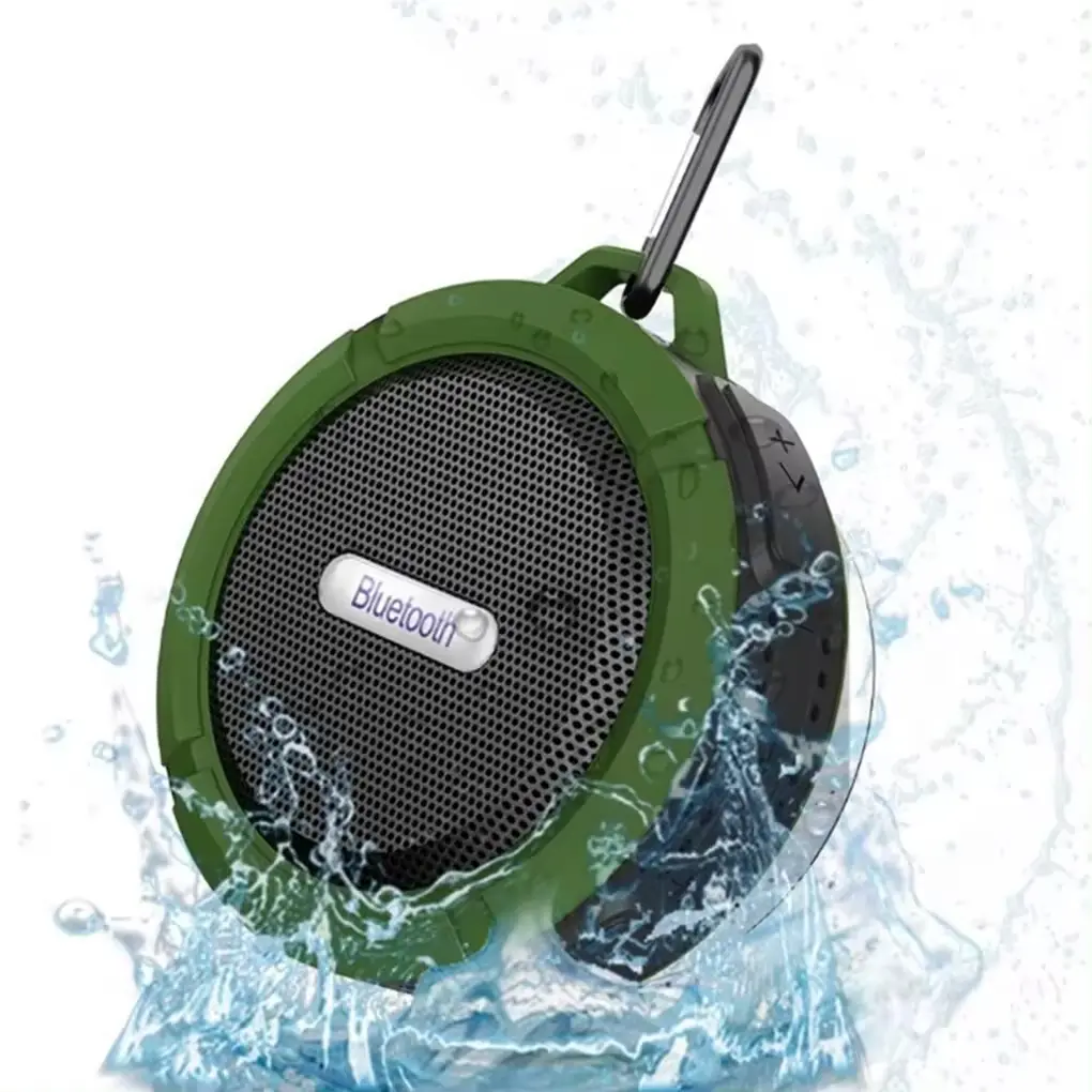 C6 Speaker Bluetooth portabel, pengeras suara kecil luar ruangan olahraga, Bluetooth Audio ponsel mobil Subwoofer tahan air
