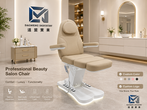 <b>Electric</b> Beauty Salon Bed High-End PU Leather Stainless Steel Frame 3 /4Motor Modern Portable Adjustable Foldable High-Density - Product Image 1