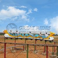 Prix bon marché Divertissement en plein air coulissant Dragon Roller Coaster Rides Piste électrique Mini Dragon Train à vendre