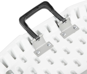 Mesa Plegable Redonda de Plástico Blanco Resistente para Banquetes, Muebles de Exterior para Hoteles y Restaurantes, Moldeada por Soplado - Product Image 4