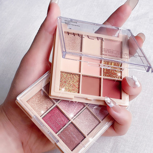 9 Pan Glitter Lentejuelas Shimmer Earth Tone Pearl Mate <span class=keywords><strong>Paleta</strong></span> <span class=keywords><strong>de</strong></span> sombras <span class=keywords><strong>de</strong></span> ojos 9 Color <span class=keywords><strong>Maquillaje</strong></span> - Product Image 5