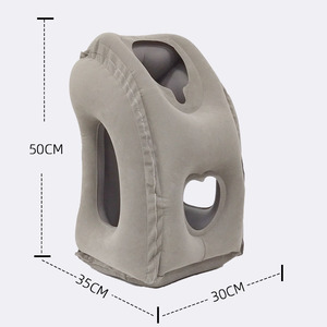 Oreiller à câliner pour le cou et la tête de voyage en avion gonflable portable multifonctionnel personnalisé pour l'extérieur - Product Image 4