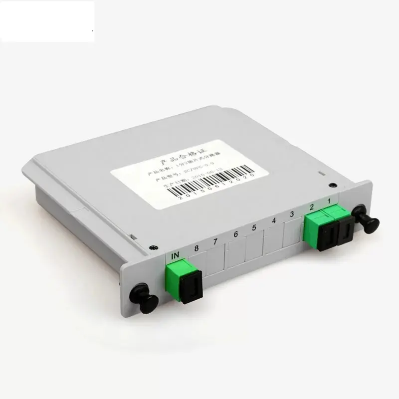 Fiber optik PLC Splitter 1*2 ekleme açık elektrik splitter/LGX/kaset tipi SC/APC