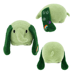 Peluche verde con orecchie lunghe, giocattolo morbido per bambini - Product Image 1
