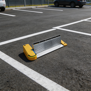 Anti Collision Steel <b>Remote</b> Parking <b>Lock</b> Automatic Electric Vehicle Space Barrier Post Heavy Duty Lot Blocker - Product Image 1