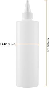 ขวดสีชมพูสำหรับน้ำมันใส่ผม แชมพู ครีมทาหน้า ขนาด 4 ออนซ์/8 ออนซ์ 120 มล. ขวดเซรั่มสี โลชั่น ย้อมผม พร้อมหัวหยดและหัวบีบ - Product Image 2