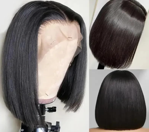 Parrucca da Bob <span class=keywords><strong>di</strong></span> colore naturale dritto vietnamita <span class=keywords><strong>di</strong></span> tendenza calda realizzata con parrucca anteriore in pizzo per <span class=keywords><strong>capelli</strong></span> umani - Product Image 2