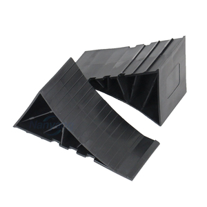 Heavy Duty Mini <b>Wheel</b> Chocks <b>Plastic</b> for Trailer Vehicle Parking Lift Metal Holder Bracket Tire Wedges Bulk Supply - Product Image 6