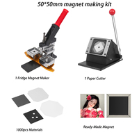 Machine de photo magnétique de fabricant d'impression d'aimant de réfrigérateur 63.5x63.5, aimant carré de photo de réfrigérateur faisant le kit de machine