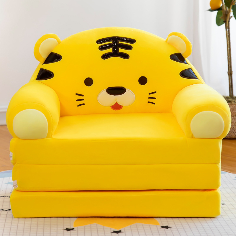 Divanetto Morbido Per Bambini 3-12 Mesi - Supporto Per Sedersi, Peluche A Forma Di Animale, 40x40x15 Cm