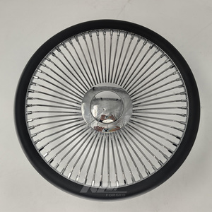 Volants de direction en fil métallique Roc Custom à 64 rayons, 15 pouces, chromés, pour Monte Carlo Chevrolet Caprice Oldsmobile Cutlass - Product Image 2
