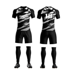 男女通用定制足球运动衫长袖涤棉足球服专业名称印花成人贴牌服务 - Product Image 2