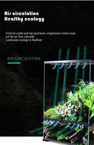 Herstellerdirektvertrieb: Amphibien-Kletterterrarium für Schildkröten, Eidechsen, Hornfrösche, Geckos, Schlangen, Spinnen und Regenwaldtiere - Product Image 6