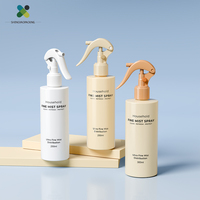 Flacon pulvérisateur vide de luxe en plastique avec pompe à gâchette pour parfum, soins capillaires, et désinfectant pour les mains, personnalisable avec logo