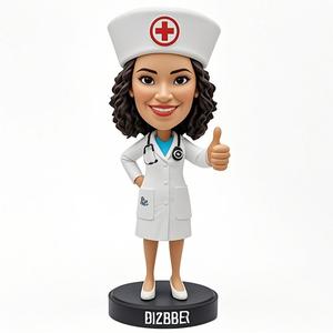 Tùy Chỉnh Dễ Thương Vui Hình Dạng Bobblehead Mô Phỏng Bác Sĩ Trang Trí Mùa Xuân Thiết Kế Nhựa Thủ Công Mỹ Nghệ Cho Siêu Căng Thẳng Cứu Trợ Kinh Doanh Quà Tặng - Product Image 6
