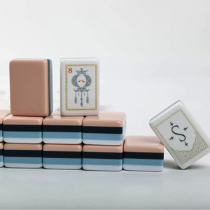 Juego de Mahjong americano de acrílico de cuatro capas con bloques de color White Lotus, juego de ajedrez y cartas para el hogar, ocio y entretenimiento. - Product Image 3