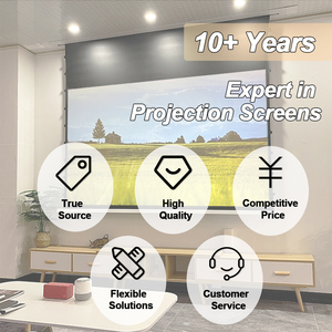 Visualmr màu xám tinh thể điện ẩn lõm alr Màn hình ánh sáng môi trường xung quanh từ chối trong trần màn hình chiếu cơ giới - Product Image 6