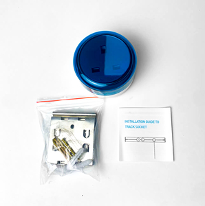 VBQN電気ソケット付きアルミウォールマウントキッチンオフィスデスクトップアダプターUSBレールトラック付き - Product Image 6