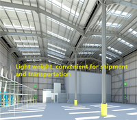 Entrepôt et atelier préfabriqués en acier à faible coût et construction rapide