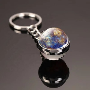 Bán Buôn Thời Trang Cổ Điển Hai Mặt Thủy Tinh Bóng Mặt Trăng Keychain Năng Lượng Mặt Trời Hệ Thống Kim Loại Mặt Dây Chuyền Hợp Kim Tinh Vân Trái Đất Saturn Hình Dạng <span class=keywords><strong>3D</strong></span> - Product Image 2